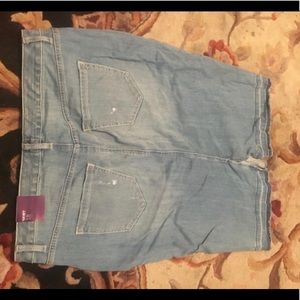 Knee length Blue jean skirt